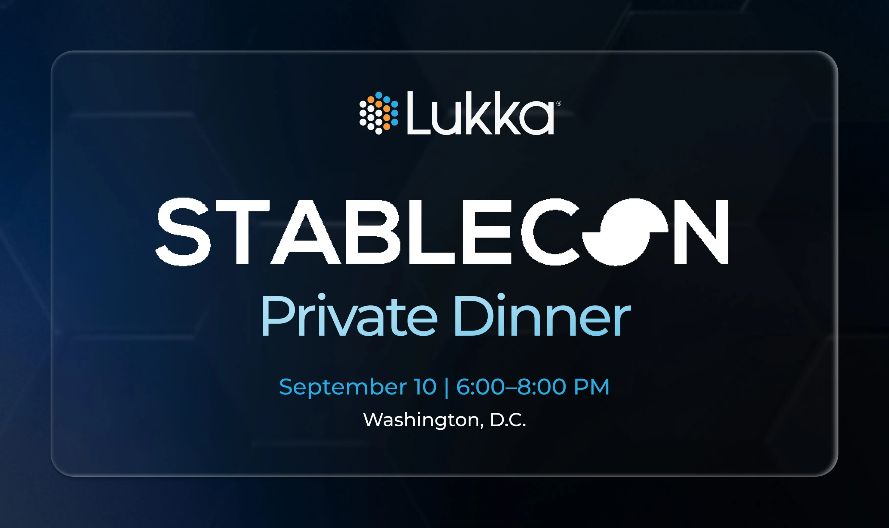 Lukka Dinner - Stablecon 2 (1)